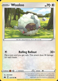 121/159 Wooloo - Crown Zenith