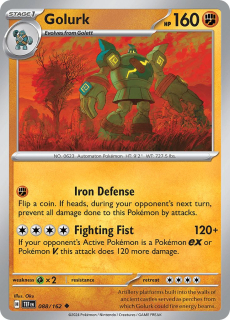 088/162 REVERSE HOLO Golurk - Temporal Forces