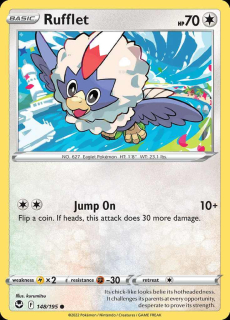 148/195 Rufflet - Silver Tempest