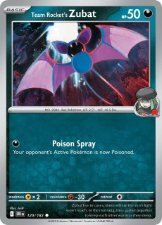 120/182 Team Rocket's Zubat - Destined Rivals
