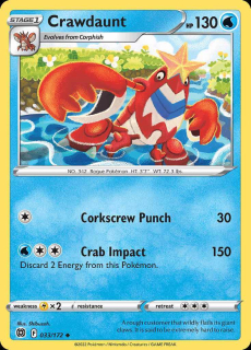 033/172 Crawdaunt - Brilliant Stars