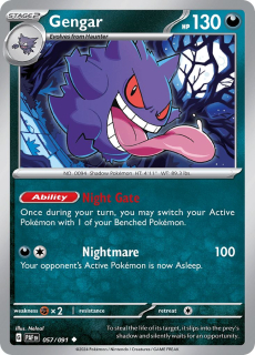 057/091 Gengar - Paldean Fates