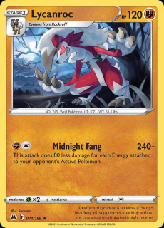 074/159 Lycanroc - Crown Zenith