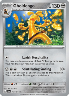 067/091 HOLO Gholdengo - Paldean Fates