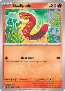 036/162 REVERSE HOLO Sizzlipede - Temporal Forces