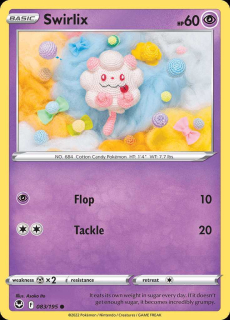 083/195 REVERSE HOLO Swirlix - Silver Tempest