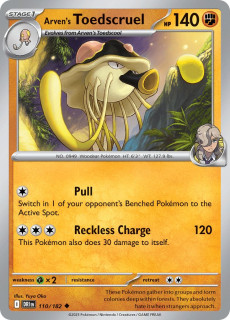 110/182 REVERSE HOLO Arven's Toedscruel - Destined Rivals