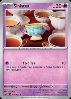097/197 REVERSE HOLO Sinistea - Obsidian Flames