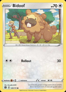120/172 Bidoof - Brilliant Stars