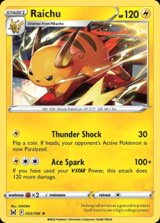 053/196 Raichu - Lost Origin