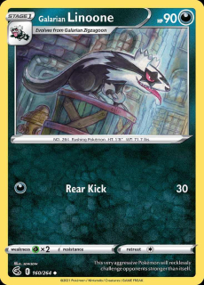 160/264 Galarian Linoone - Fusion Strike