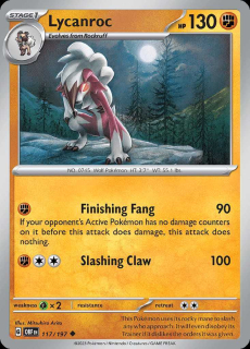 117/197 Lycanroc - Obsidian Flames