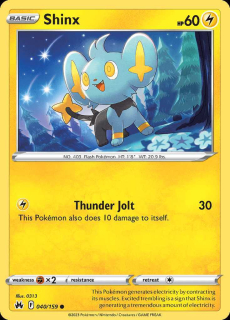 040/159 REVERSE HOLO Shinx - Crown Zenith