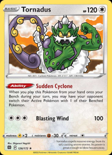 126/172 Tornadus - Brilliant Stars