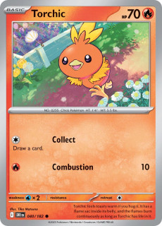 040/182 REVERSE HOLO Torchic - Destined Rivals