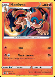 025/172 Monferno - Brilliant Stars