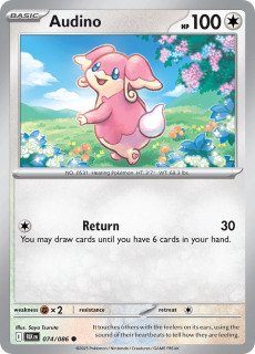 074/086 REVERSE HOLO Audino - Black Bolt