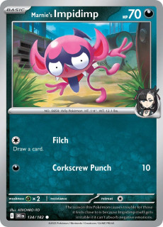 134/182 REVERSE HOLO Marnie's Impidimp - Destined Rivals