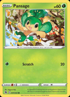 007/264 Pansage - Fusion Strike