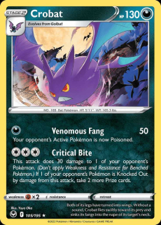 105/195 HOLO Crobat - Silver Tempest
