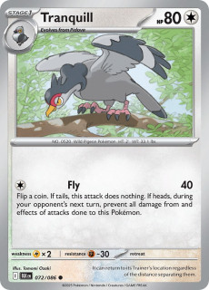 072/086 Tranquill - Black Bolt