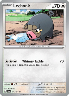 071/091 Lechonk - Paldean Fates