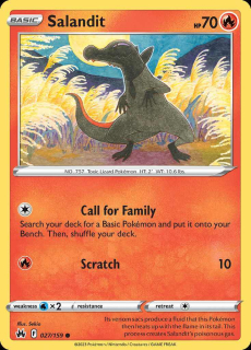 027/159 REVERSE HOLO Salandit - Crown Zenith
