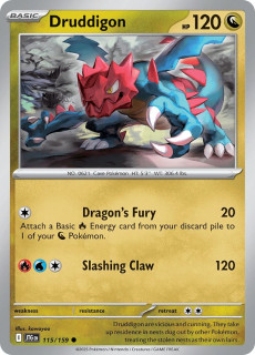 115/159 REVERSE HOLO Druddigon - Journey Together