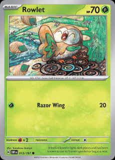 013/197 Rowlet - Obsidian Flames
