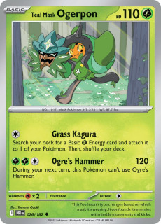 026/182 Teal Mask Ogerpon - Destined Rivals