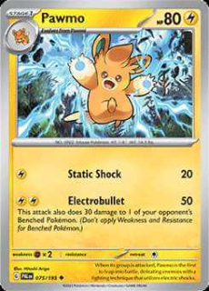 075/193 Pawmo - Paldea Evolved
