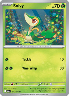 001/086 REVERSE HOLO Snivy - Black Bolt
