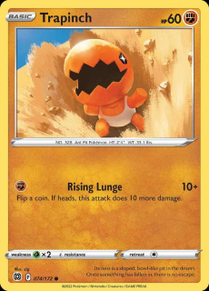 074/172 REVERSE HOLO Trapinch - Brilliant Stars