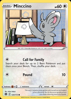 124/172 Minccino - Brilliant Stars