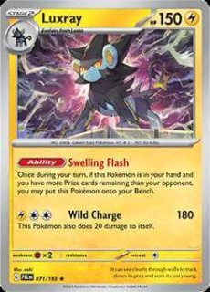 071/193 HOLO Luxray - Paldea Evolved