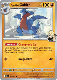 103/182 Cynthia's Gabite - Destined Rivals