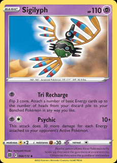 066/172 REVERSE HOLO Sigilyph - Brilliant Stars