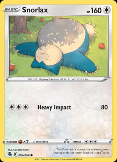 206/264 Snorlax - Fusion Strike