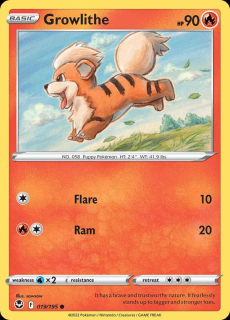 019/195 Growlithe - Silver Tempest