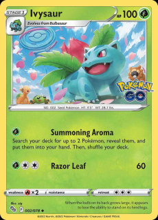 002/078 Ivysaur - Pokémon GO