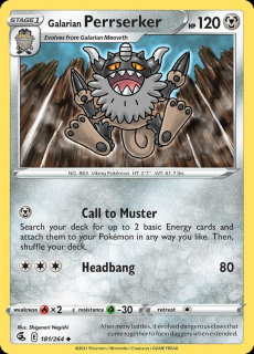 181/264 Galarian Perrserker - Fusion Strike