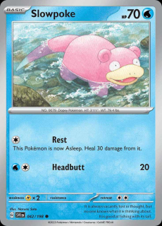 042/198 REVERSE HOLO Slowpoke - Scarlet and Violet