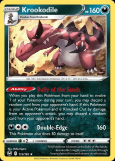 113/195 HOLO Krookodile - Silver Tempest