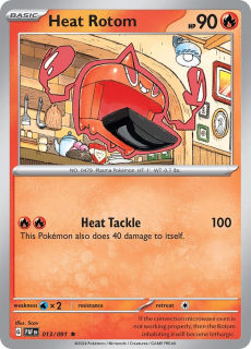 013/091 HOLO Heat Rotom - Paldean Fates