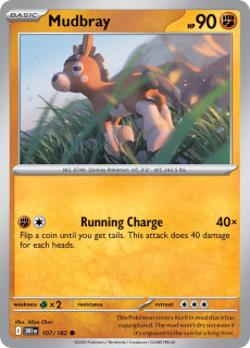 107/182 REVERSE HOLO Mudbray - Destined Rivals