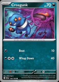 130/198 Croagunk - Scarlet and Violet