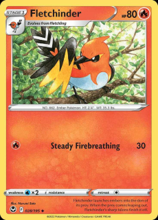 028/195 Fletchinder - Silver Tempest