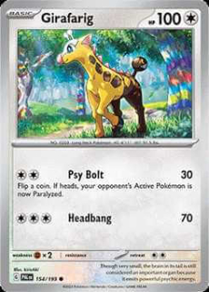 154/193 Girafarig - Paldea Evolved