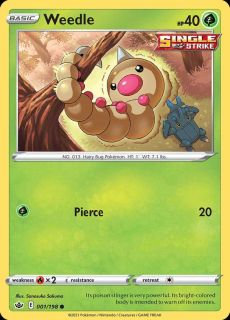 001/198 Weedle - Chilling Reign