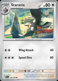 149/198 Staravia - Scarlet and Violet